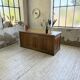 1950s oak office counter