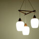 Suspension scandinave en teck 1960's