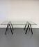 Table / Glass desk "Gaetano" design Gae Aulenti Zanotta 1970s