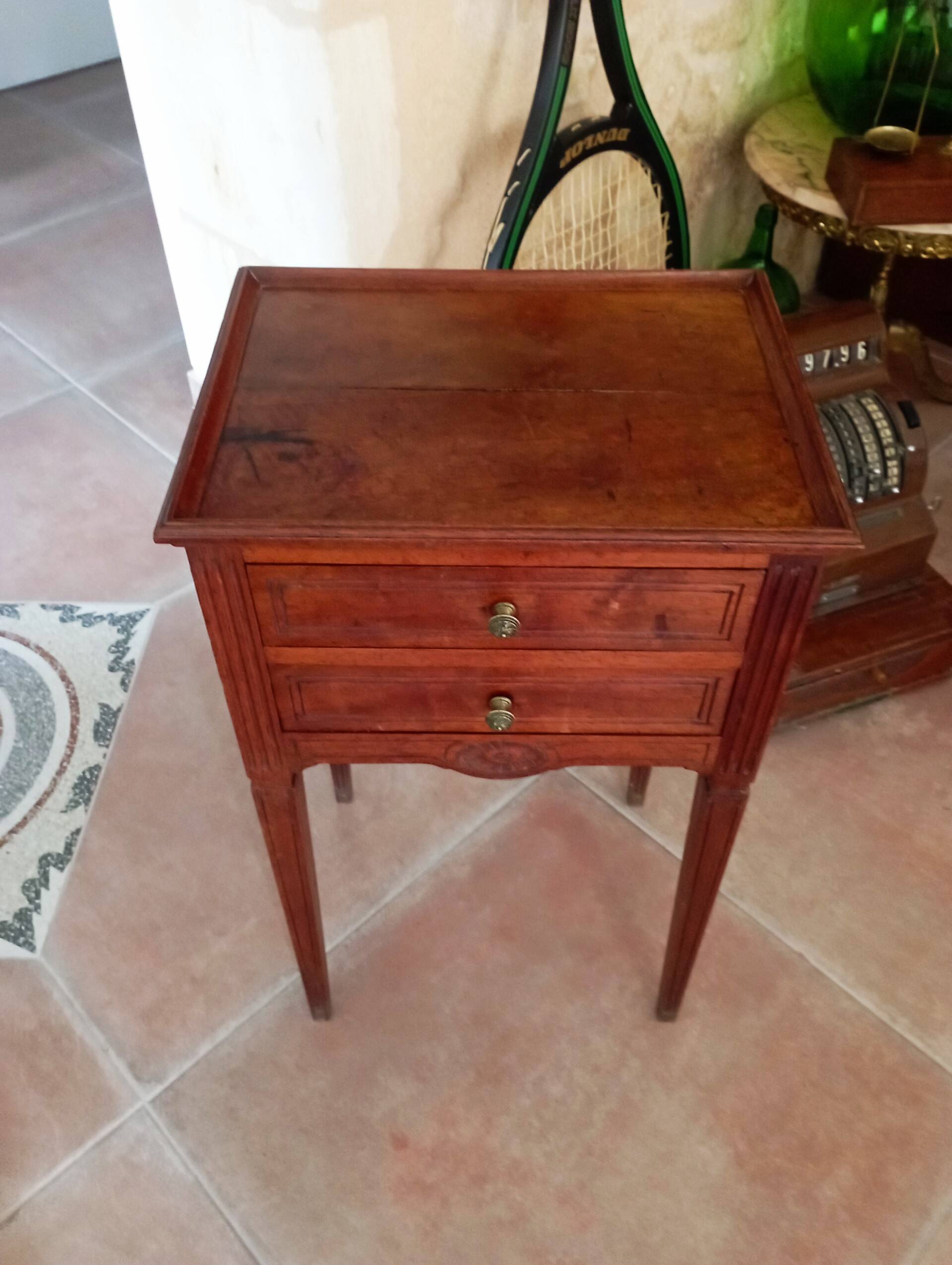 Old bedside table