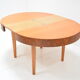 Mid-century  Round Folding dining table  by Jindrich Halabala ,Czechoslovakia,1950‘s.