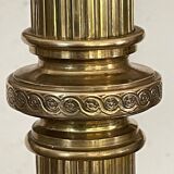 Lampe colonne en laiton circa 1900