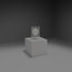 Metal and glass Gino Sarfatti Model 1102 floor lamp for Arteluce