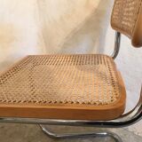 Vintage cantilever chair and chrome cantilever base