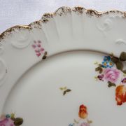 Old table service of 18 pieces in porcelain of limoge