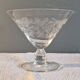 7 Art Deco crystal champagne coupes, grape clusters (+ 2 gifts)