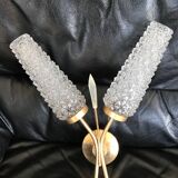 Pair of 70s tulip wall lights