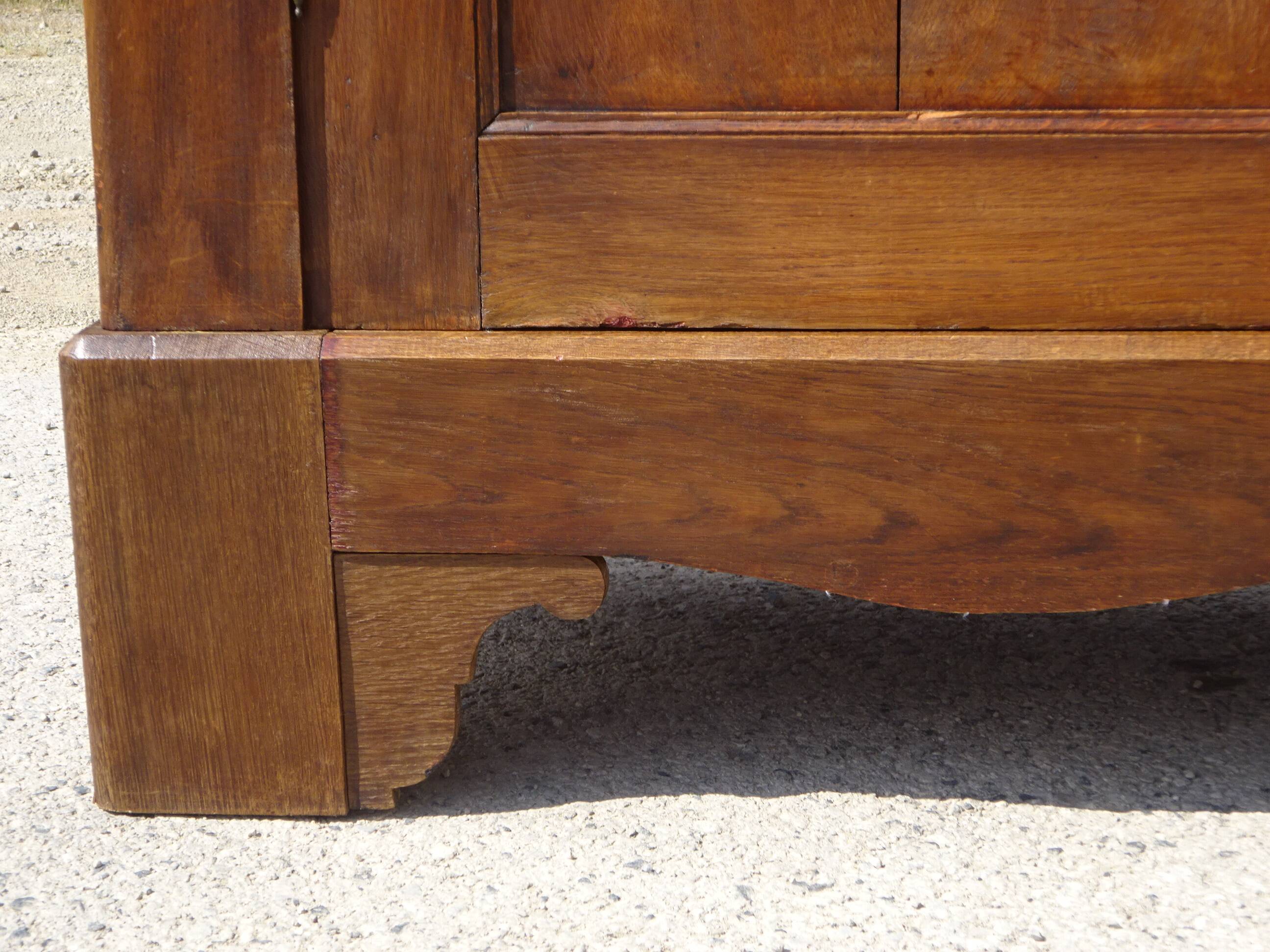 Large Parisian wardrobe in solid oak