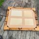 Miroir bambou rectangulaire vintage 1970