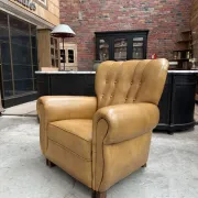 1950s leather armchair