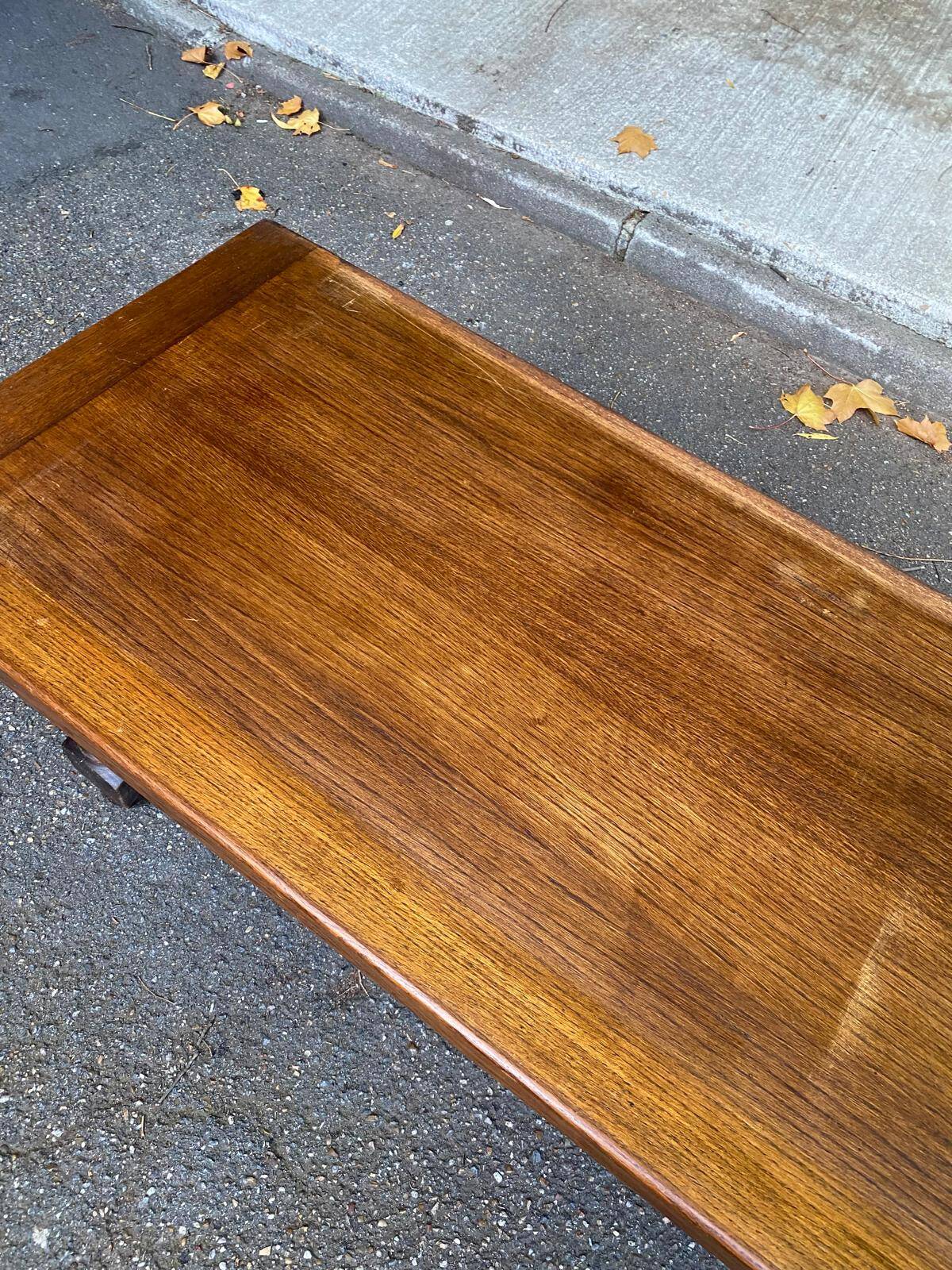 Vintage 19th-century farmhouse bench in solid wood, 250cm