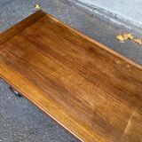 Vintage 19th-century farmhouse bench in solid wood, 250cm