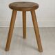 Solid wood tripod stool