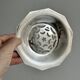 Antique silver-plated shell-shaped butter dish
