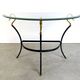 Hollywood regency brass swan console, 1980s