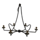 large wrought iron chandelier / 60s