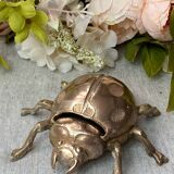 Cendrier coccinelle en bronze, années 60