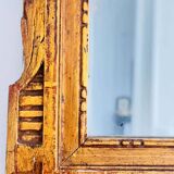 Louis XVI style giltwood pediment mirror
