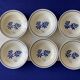 6 assiettes creuses anciennes en faïence de Gien