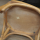 Set of 10 curved beech bistro chairs from the 1950s