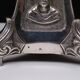 Bougeoirs d'église antiques plaqués argent, France, années 1850