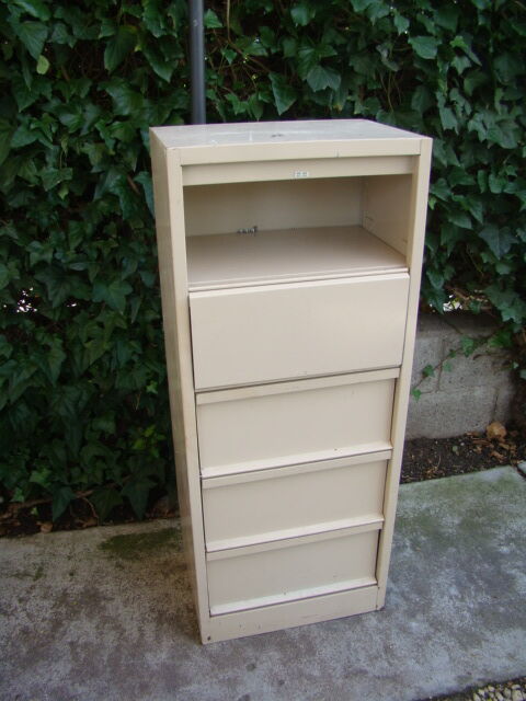 Old clamshell industrial filing board