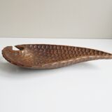 Bol en bois sculpté à la main antique