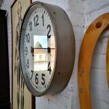Czech station clock, pragueron, industrial style, 1960s