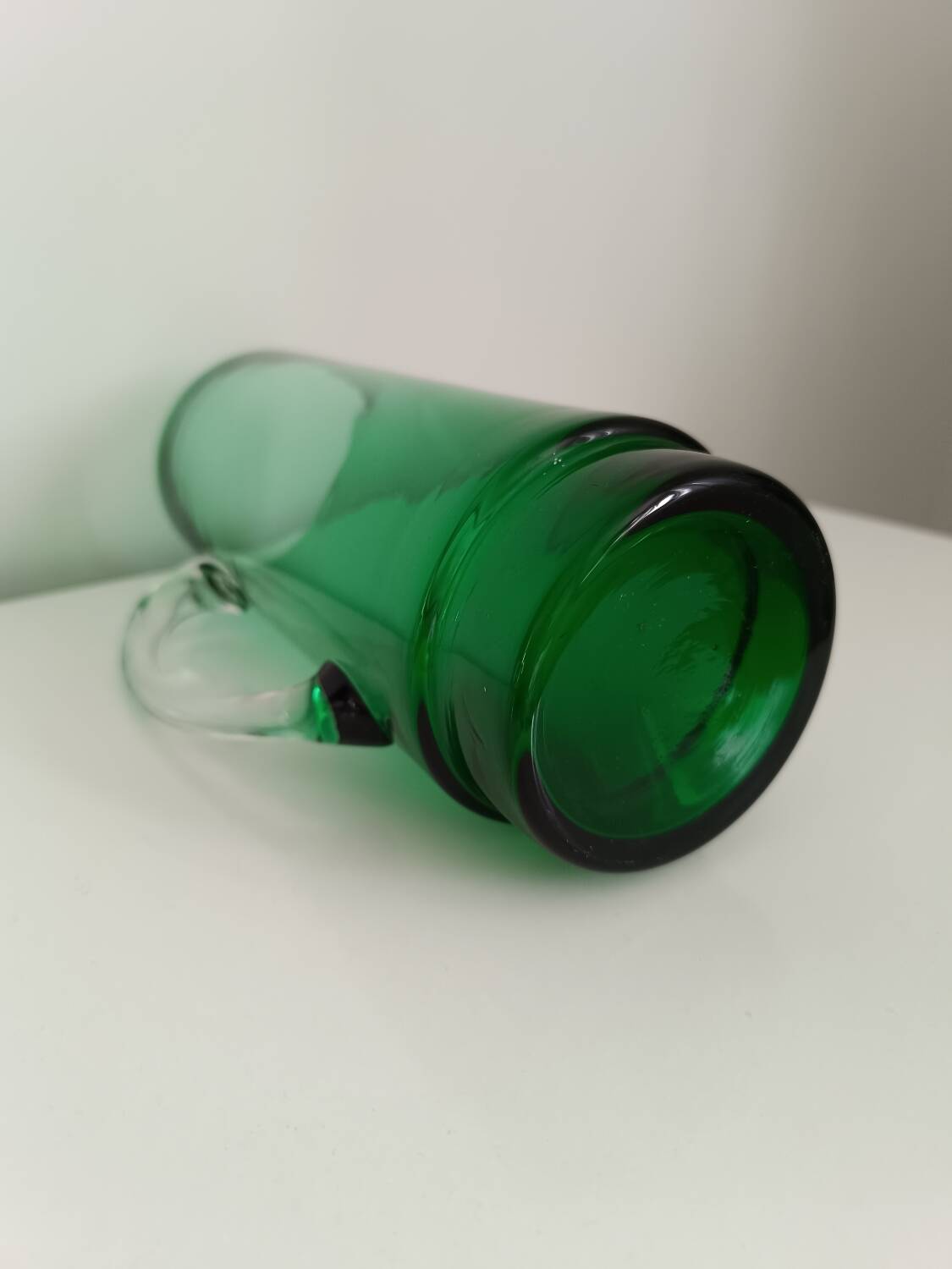 Green crystal jug - carafe - pitcher