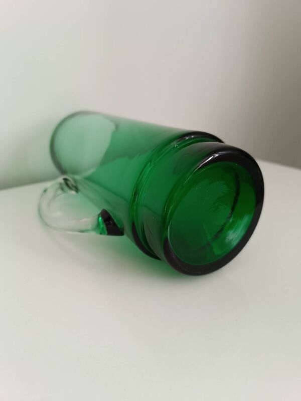 Broc - carafe - pichet en cristal vert