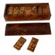 Ebony wooden domino game