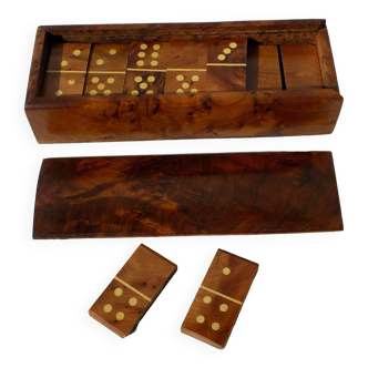 Ebony wooden domino game