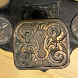 Vintage wood and copper hook