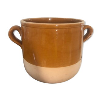 Terracotta and ceramic pot