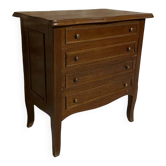 Small vintage sewing chest in oak veneer.