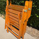 Paire de fauteuils pliants vintage en bois