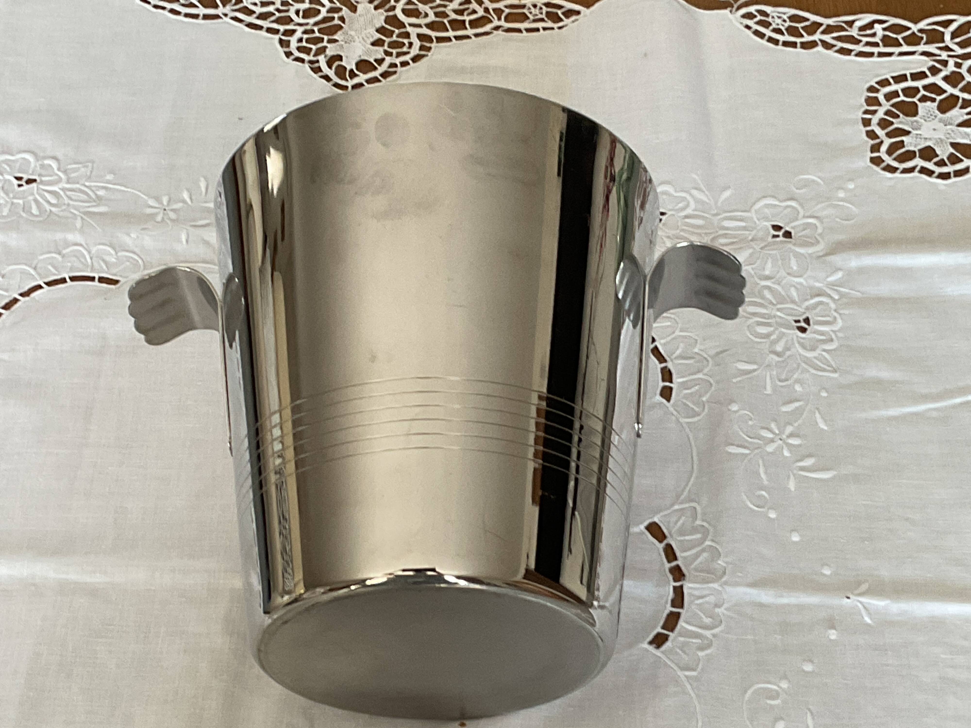 Stainless steel champagne bucket