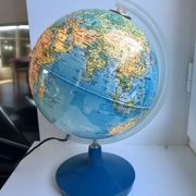 Globe terrestre lumineux années 70