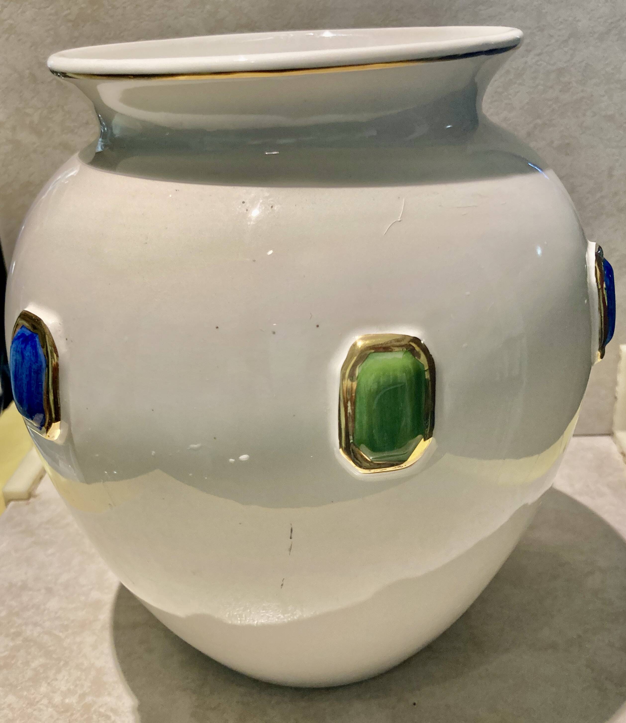 Large art deco modernist ceramic vase