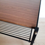 Table porte-électrophone, porte vinyles, vintage, table d'appoint, console,  desserte