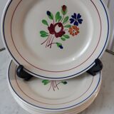 Set of 6 dessert plates Luneville model Chantilly