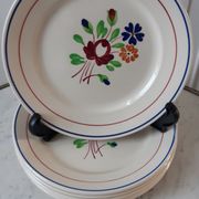 Lot de 6 assiettes à dessert Luneville modèle Chantilly
