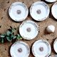 Lot of 6 vintage dessert plates