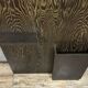 Art Deco coat rack in smoked oak