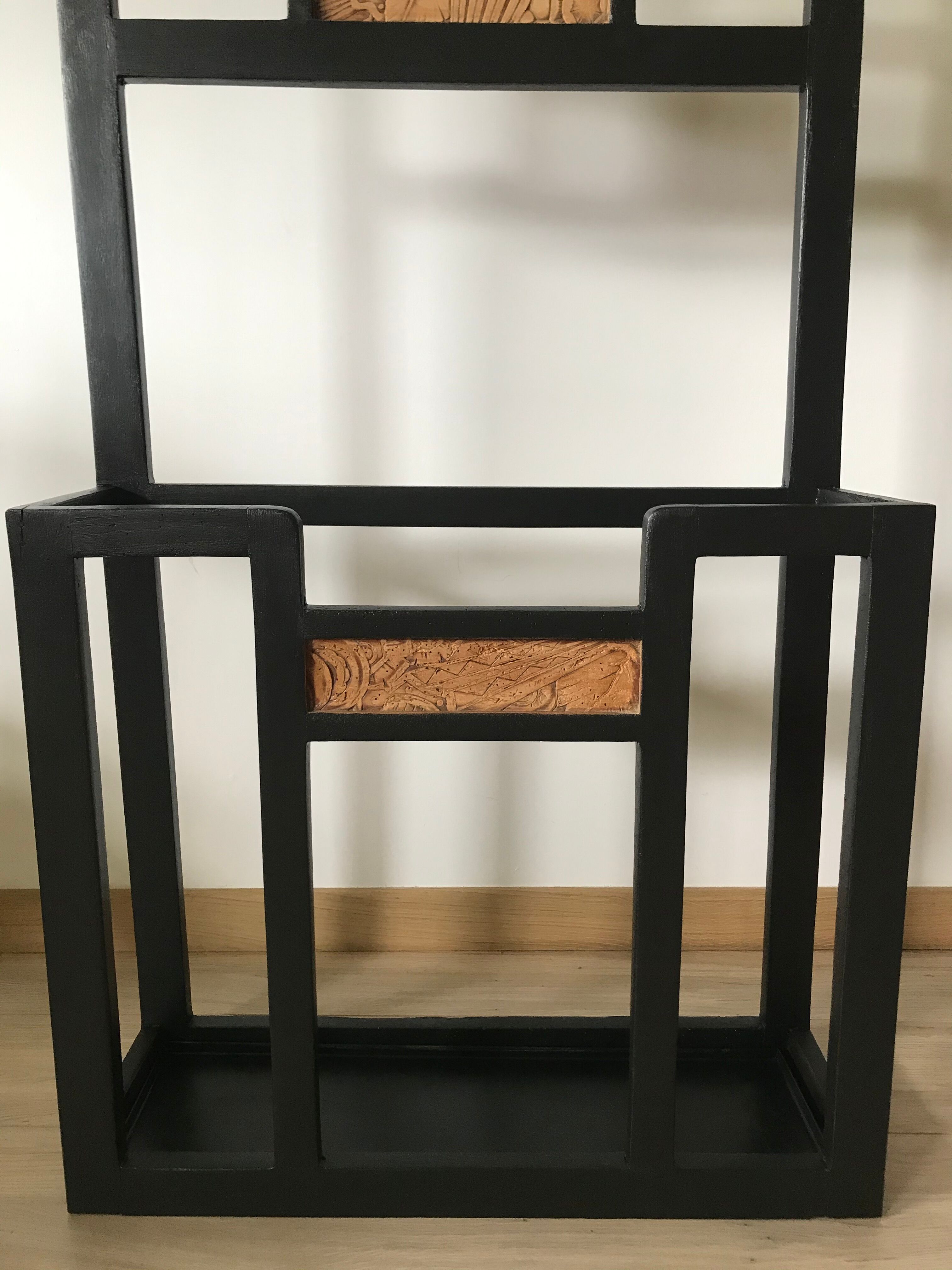 Vintage coat rack cloakroom