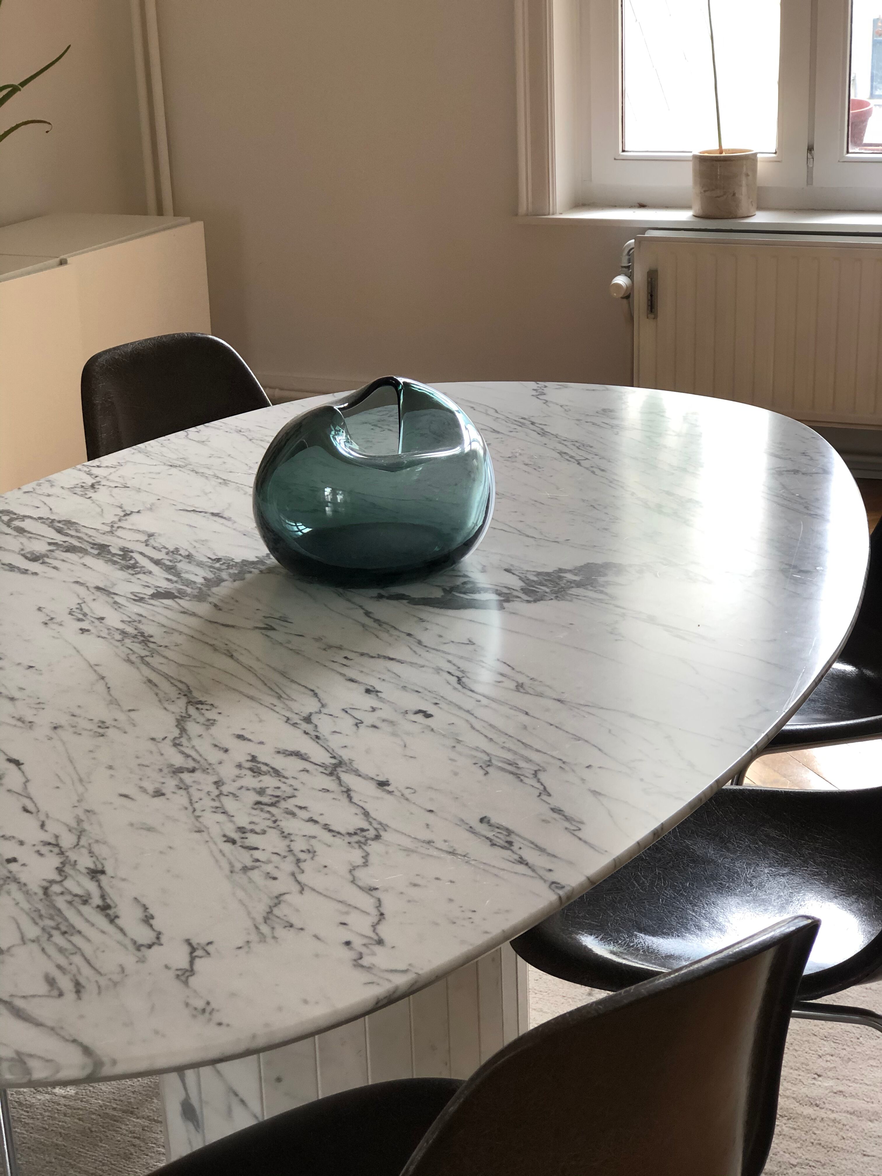 Table marbre arabescato Italie vintage