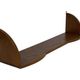 Vintage wooden wall shelve rack bookshelf in oak wood minimalist