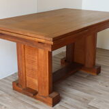 Modernist solid oak dining table, 1940