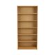 Vintage Scandinavian oak veneer library - 200 cm - modular shelves, 20th century