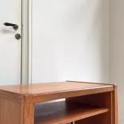 Vintage teak wood record player / audio cabinet